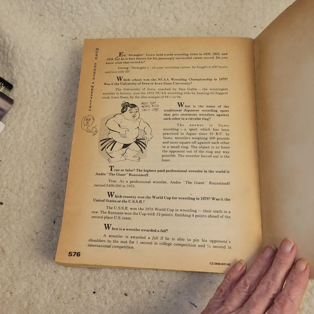 The Great Sports Question‎ And Answer Book 1979 Vintage